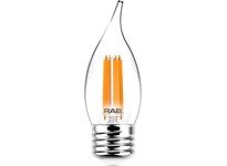 RAB BA11-5-E26-927-F-C Filament BA11 5.5W 60EQ 500LM E26 CRI90 2700K Dim Clear
