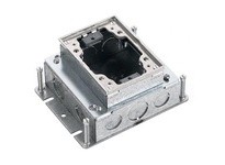 Hubbell Wiring BA2421 1-G RECT STEEL FB SHAL FULL ADJ ALU