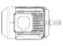 Brook Crompton BA2N003V3 3HP 3600RPM 208/416V Aluminum NEMA 182T Foot