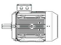 Brook Crompton BA4M010V4 10HP 1800RPM 230/460V Aluminum IEC 132M Foot