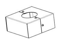 RAB Lighting BASE-R4 4" ROUND BASE COVER BASE COVER & CAP KIT