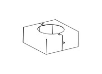 RAB BASE-RT8 8" Round Taper Pole Base Cover