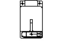 Hubbell Wiring BB301W PS IEC ANG BOX 20/30A 1 ALU | YarinInd