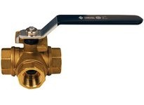 Dixon BBV50DTW 3-Way Brass Diverting Ball Valve T Flow
