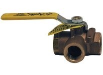 Dixon BBV50TW 3-Way Brass Diverting Ball Valve L Flow | Durable & Reliable