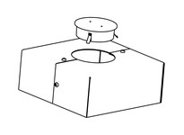 RAB BCK-R5 5" Round Pole Base Cover & Cap Kit | Durable Industrial Supplies
