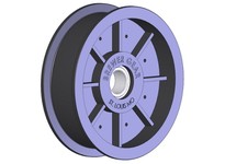 BREWER BF2001 FLAT BELT NYLON IDLER PULLEY