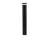 RAB BLEDR12YK Bollard Round 42" 12W LED Warm 90 Deg Black