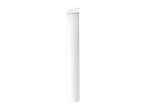 RAB BLEDR24YW/480/D10 Bollard Round 42" 24W 480V Dim LED Warm 360 Deg White