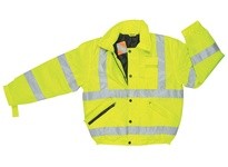 MCR BMRCL3LX4 Luminator Insulated Poly Bomber Jacket Fluorescent Lime