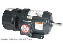 US Motors (Nidec) BMU1S2A 1 HP 1800 RPM 143T Frame | TEFC Electric Brake Motor