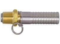 Dixon BNS64 Straight Swivel x Hose Shank Connector for Spray Gun