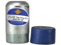 Dixon BP40-400T050 4" x 1/2" Sch40 Bull Plug w/Tap Zinc Plated