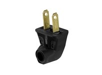 Cooper Eaton BP84BK-SP Plug Angle Rubber 15A 125V 2P2W Str Black