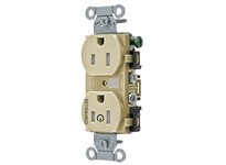 Hubbell Wiring BR15C1ITR 1/2 CONTROLLED 15A 125V B/S TR DUP IV | Reliable Industrial Supplies