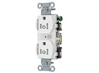 Hubbell Wiring BR15C2WHITR 2/2 CONTROLLED 15A 125V B/S TR DUP WH | Industrial Supplies