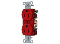 Hubbell Wiring BR15R RCPT DUP SB COM GRD 15A 125V B/S R