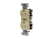 Hubbell Wiring BR15WR WTR RES COM GRD 15A 125V 5-15R BR