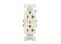 Cooper Eaton BR20A Receptacle Duplex 20A 125V 2P3W Str B/Swire AL