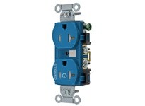 Hubbell Wiring BR20C1BLTR 1/2 CONTROLLED 20A 125V B/S TR DUP BL