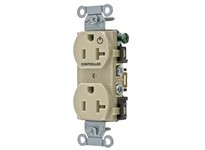 Hubbell Wiring BR20C1I 1/2 CONTROLLED 20A 125V B/S DUP IV