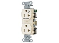 Hubbell Wiring BR20C1LA 1/2 CONTROLLED 20A 125V B/S DUP LA | YarinInd