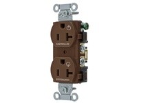 Hubbell Wiring BR20C2 2/2 CONTROLLED 20A 125V B/S DUP BR | Industrial Supplies