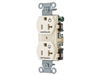 Hubbell Wiring BR20C2LA 2/2 CONTROLLED 20A 125V B/S DUP LA | Industrial Supplies