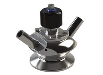 Dixon BSVD-SC400B025 BSV Series Dixon/Rieger 3A Sample Valve, Dual Port with Pneumatic Actuator with Self Closing Lever