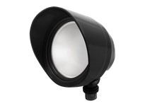 RAB BULLET12NB Bullet Flood 12W Neutral LED 120V W/ Hood & Lens Black