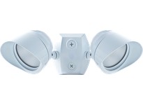 RAB BULLET2X12W Bullet Flood Kit 2 X 12W Cool LED 120V W/ CU4 & Hood White