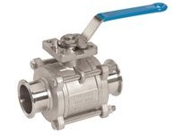 Dixon BV2CV-100CC-A BVC2C and BV2N-Series 2-Way, 3-Piece Sanitary Encapsulated Ball Valve