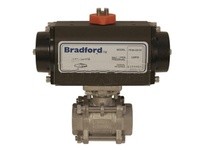 Dixon BV2IGN15011-BBC Pneumatically Actuated 3-Piece Stainless Ball Valve