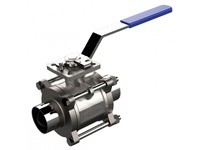 Dixon BV2NV-200CC-A BVC2C and BV2N-Series 2-Way, 3-Piece Sanitary Non-Encapsulated Ball Valve