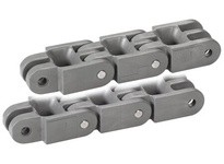 Habasit C1250K0225PCAA 2-1/2" Straight Knuckle Gray Polycarbonate