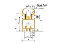 US Tsubaki C2030VRPR3LS Aluminum Guide Rail | Durable Steel Inserts