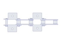 HKK DC050RK1E2P HKK C2050R W/K-1 EV 2ND (Price per Foot) | Industrial Chains