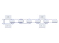 HKK DC062RK1E4P HKK C2062HR W/K-1 EV 4TH 1-1/4" pitch (price per foot, sold in boxes of 10 feet)C2062H Riveted, With K-1 Every 4
