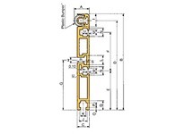 US Tsubaki C2080VRPPGR C2080VRP-PGR 9.84'Pallet Guide Rail Aluminum