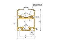 US Tsubaki C2080VRPR3LS C2080VRP Aluminum Guide Rail With Steel Inserts