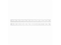 Starrett C305R-18 Full Flexible Steel Rule with Inch Graduations, 5R Style Graduations, 18" Length, 3/4" Width, 1/50" ThicknessF