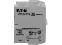 Cutler Hammer C320KGT4 AUX CONT FOR FRDM SIZE 00-2 A-K TOP MTD 2NO