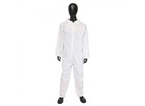 C3800/XXXXL PosiWear M3 White Basic Coverall Zipper | YarinInd