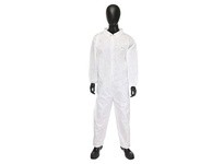 C3802/XXL PosiWear M3 White Coverall Zipper Front Elastic Wrist/Ankle
