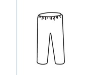 C3816/XXL PosiWear M3 White Pants Elastic Waist