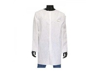 C3818/XXXL PosiWear M3 White Labcoat Snap Front Closure No Pockets