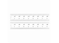 Starrett C416R-48 Heavy Spring Tempered Steel Rule with Inch Graduations, 16R Style Graduations, 48" Length 1-1/2" Width, 1/10" 