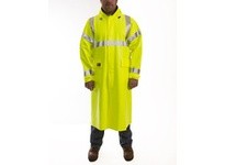 Tingley C44122-XL ECLIPSE Hi-Vis Flame/Arc/Flash Fire Resistant Class 3 Coat Attached Hood - Fluorescent Yellow-Green Size XL