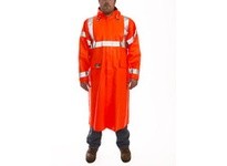 Tingley C44129-L ECLIPSE Hi-Vis Flame/Arc/Flash Fire Resistant Class 3 Coat Attached Hood - Fluorescent Orange-Red Size L