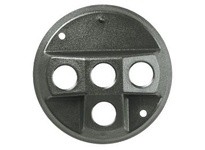 RAB C4TB Weatherproof Cover Round Plastic 4 Hole Black | YarinInd